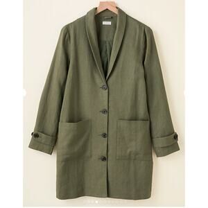 Garnet Hill Olive Green Women's Coat